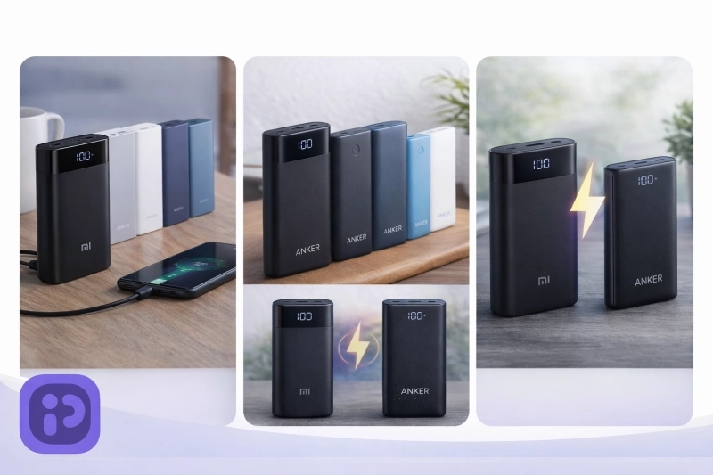 مقایسه جامع پاوربانک‌های دو برند شیائومی و انکر